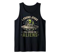 I Found Jesus Still Looking for Aliens Spaceship Tank Top
