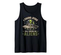 I Found Jesus Still Looking for Aliens Spaceship Tank Top
