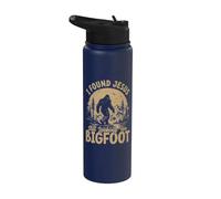 I Found Jesus Still Looking for Bigfoot Christian Sasquatch Stainless Steel Insulated Water Bottle