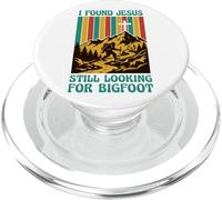 I Found Jesus Still Looking For Bigfoot Funny Christian PopSockets PopGrip for MagSafe