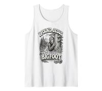 I Found Jesus Still Looking for Bigfoot Funny Cryptid Hunter Tank Top
