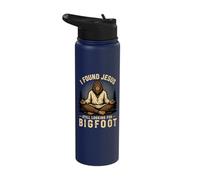 I Found Jesus Still Looking for Bigfoot Funny Stainless Steel Insulated Water Bottle