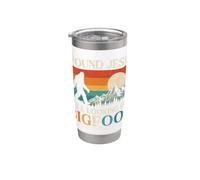 I Found Jesus Still Looking for Bigfoot Retro Sasquatch Stainless Steel Insulated Tumbler