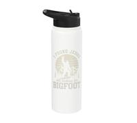 I Found Jesus Still Looking for Bigfoot Rock On Sasquatch Stainless Steel Insulated Water Bottle