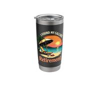 I Found My Calling Retirement Beach Sunset Stainless Steel Insulated Tumbler