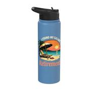 I Found My Calling Retirement Beach Sunset Stainless Steel Insulated Water Bottle