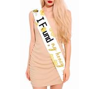 I Found My Honey Sash, She Found Her Honey Bridal Shower Decorations Bride to Bee Sash for Women Honey Bee Themed Bridal Shower Bachelorette Engagement Wedding Party Decor Supplies