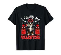 I Found My Valentine Entlebucher Mountain Owner Floral Roses T-Shirt