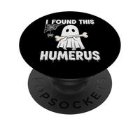 I Found This Humeru Spooky Joke Ghost Nurse Men Women PopSockets Adhesive PopGrip