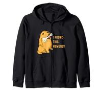 I found this humerus dog with bones funny Zip Hoodie