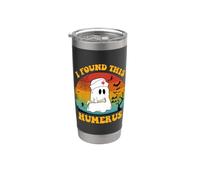 I Found This Humerus Funny Ghost Nurse Retro Halloween Nurse Stainless Steel Insulated Tumbler