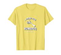 I Found This Humerus: Skeletal Humor Pun Lovers T-Shirt, Men, Lemon, 3XL