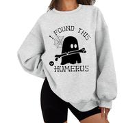 I Found This Humerus Sweatshirt, I Found This Humerus Shirt, Funny Ghost Nurse Halloween Sweatshirt Grey