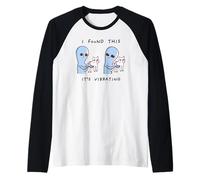 I Found This It's Vibrating Alien Raglan Baseball Tee