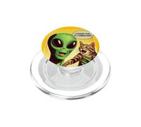 I Found This Its Vibrating Cat Alien PopSockets PopGrip for MagSafe