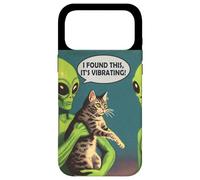 I Found This Its Vibrating Funny Cat Alien Case for iPhone 17 Pro Max