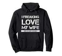 I Freaking Love My Wife When She Wears Yoga Pants funny cool Pullover Hoodie