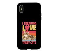 I Freaking Love Tabby Cats Case for iPhone X/XS