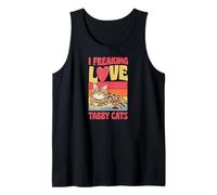 I Freaking Love Tabby Cats Tank Top