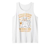 I Fully Intend to Haunt People When I Die Funny Halloween Tank Top