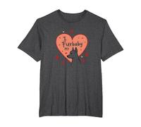 I Furbaby My: Adorable Pet Love Design with Paw T-Shirt, Men's Big and Tall, Dark Heather Grey, 3X Tall