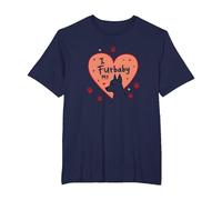 I Furbaby My: Adorable Pet Love Design with Paw T-Shirt, Men's Big and Tall, Navy, 3X Tall