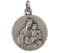 I G J 925 STERLING SILVER CARMEL SCAPULAR MEDAL (OUR LADY OF MOUNT CARMEL - VIRGIN OF CARMEL) - 100% MADE IN ITALY