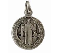 I G J 925 STERLING SILVER SAINT BENEDICT FROM NORCIA - SMALL SIZE - 100% MADE IN ITALY - The Patron Saints Medals