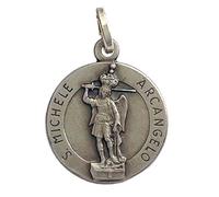 I G J 925 STERLING SILVER SAINT MICHAEL THE ARCHANGEL MEDAL - THE PATRON SAINTS MEDALS