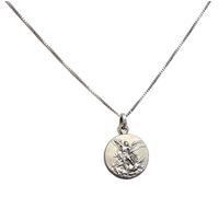 I G J 925 Sterling Silver Saint Michael The Archangel Medal with Silver Chain