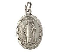 I G J SAINT PATRICK MEDAL - OVAL SHAPE - PATRON SAINT OF IRELAND -100% MADE IN ITALY
