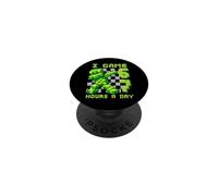 I Game 67 Hours Per Day Six Seven Birthday Gamer PopSockets Adhesive PopGrip
