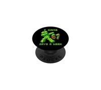 I Game 67 Hours Per Day Six Seven Gamer Pixel PopSockets Adhesive PopGrip