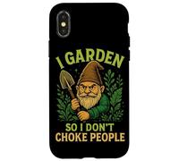 I Garden So I Don't Choke People Gnome Case for iPhone X/XS