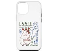 I gatti lo preferiscono al dente Funny Italian Pasta Cat Case for iPhone 12/12 Pro