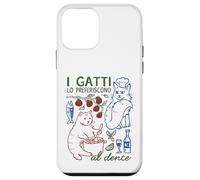 I gatti lo preferiscono al dente Funny Italian Pasta Cat Case for iPhone 12 mini