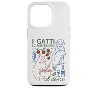 I gatti lo preferiscono al dente Funny Italian Pasta Cat Case for iPhone 13 Pro