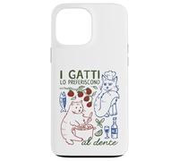 I gatti lo preferiscono al dente Funny Italian Pasta Cat Case for iPhone 13 Pro Max