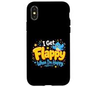 I Get Flappy When I'm Happy Autism Awareness Proud Autistic Case for iPhone X/XS