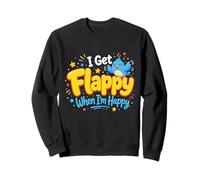 I Get Flappy When I'm Happy Autism Awareness Proud Autistic Sweatshirt