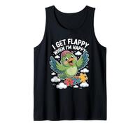 I Get Flappy When I'm Happy Cute Autism Awareness Bird Tank Top