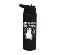 I Get Flappy When I'm Happy Stainless Steel Insulated Water Bottle