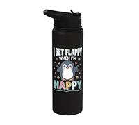 I Get Flappy When I'm Happy Stainless Steel Insulated Water Bottle