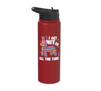 I Get Hit On All The Time Funny Cinco De Mayo Pinata Party Stainless Steel Insulated Water Bottle