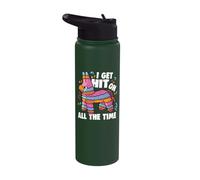 I Get Hit On All The Time Funny Cinco De Mayo Pinata Party Stainless Steel Insulated Water Bottle