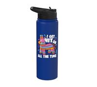 I Get Hit On All The Time Funny Cinco De Mayo Pinata Party Stainless Steel Insulated Water Bottle