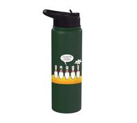 I Get Knocked Down but I Get Up Again - Bowler Bowling Stainless Steel Insulated Water Bottle