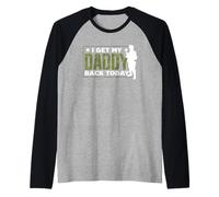 I Get My Daddy Back Today Soldier Military Welcome Home Dad Raglan Baseball Tee