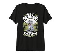 I Get My Good Looks from Daddy Great Dane Puppy Dog Lover Premium T-Shirt