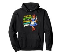 I Get My Sass From My Awesome Mom Retro Pinup Pullover Hoodie